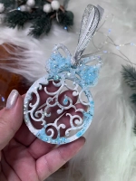 Новогодняя елочная игрушка Шар