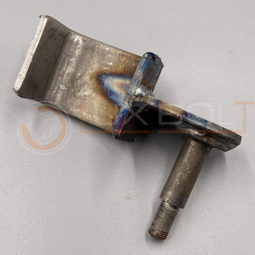 Кронштейн амортизатора приварной 3302 нижний с пальцем левый (стандарт)