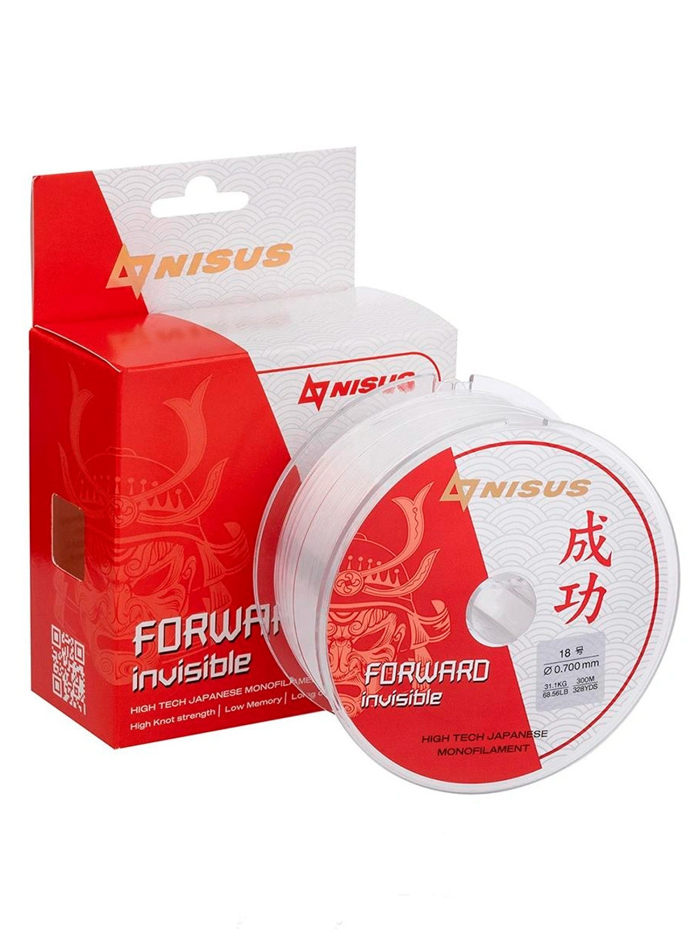 Леска для рыбалки Nisus FORWARD Invisible Nylon Transparent 0,286mm/300m (N-FI-0286-300)
