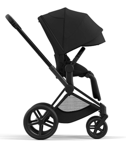 Коляска Cybex Priam IV Matt Black complete и автокресло Cloud G i-Size Ocean Blue Plus 3 в 1 Sepia Black