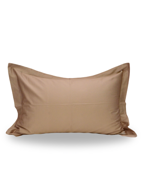 Однотонное постельное белье из сатина Coffee