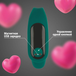 Зеленый гибкий вибратор для пар с пультом ДУ (Цвет: зеленый)