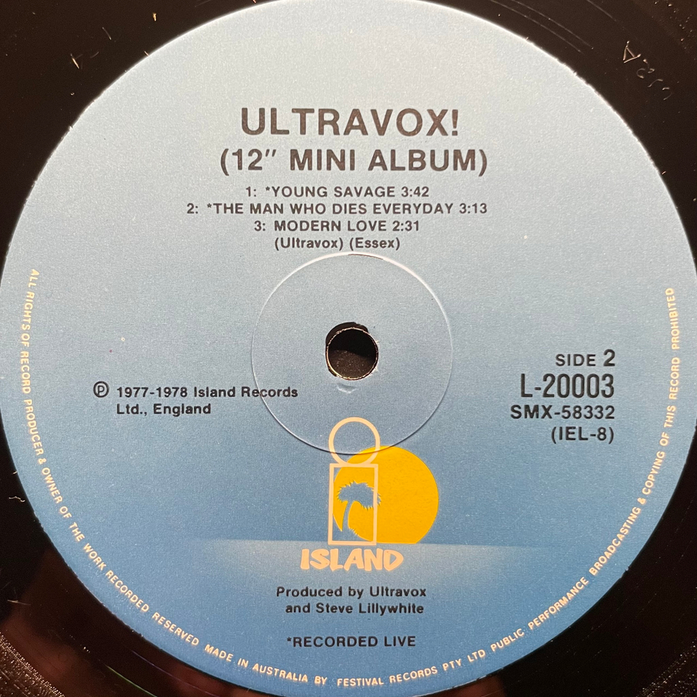 Ultravox! ‎– Ultravox! (Австралия 1981г.) EP