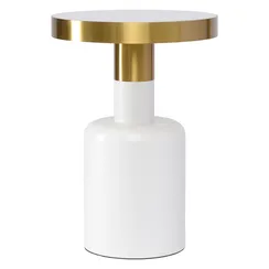 Журнальный столик Froud, Ø35х51 см, белый