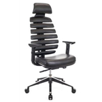 Офисное кресло Everprof Ergo Black, Кожа