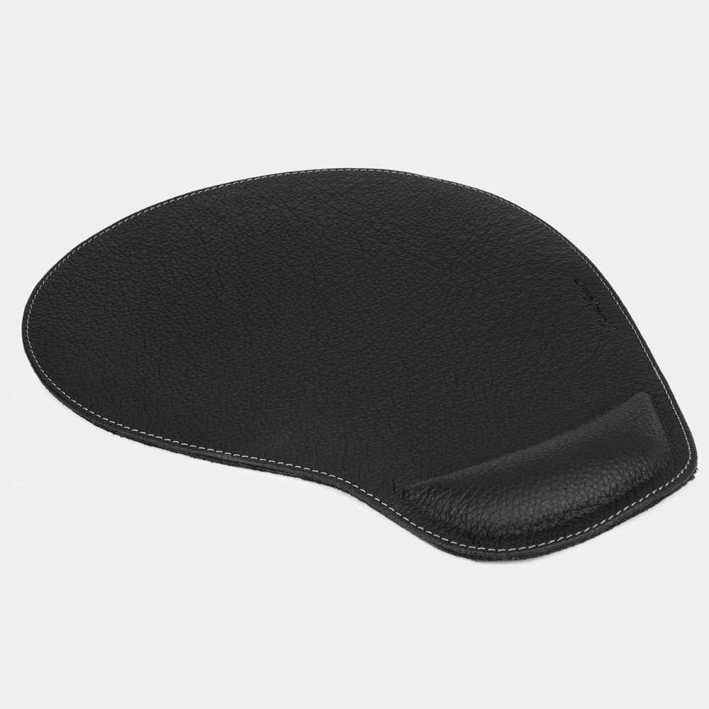 Коврик для мышки Elephant из натуральной кожи теленка, цвета черный
