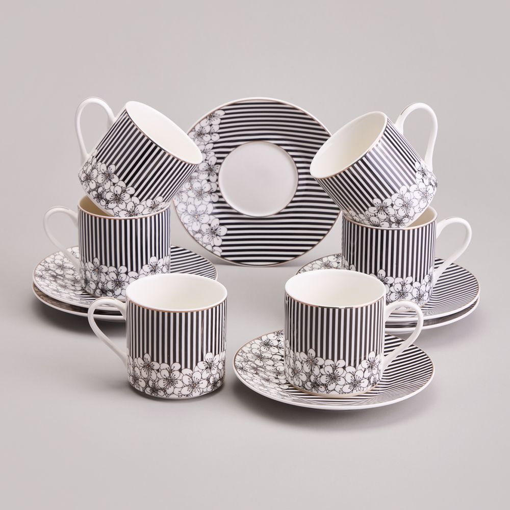 КОФЕЙНЫЙ НАБОР LEFARD "TOP STYLE" НА 6 ПЕР. 12 ПР. 180 МЛ