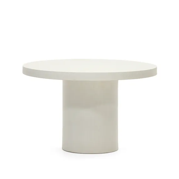 Стол Aiguablava, Ø120 см, белый цемент