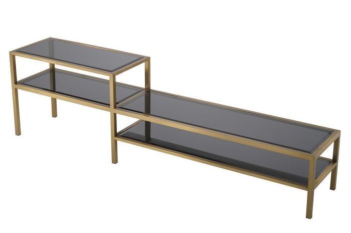 Тумба под тв Eichholtz DUO brushed brass finish 115295