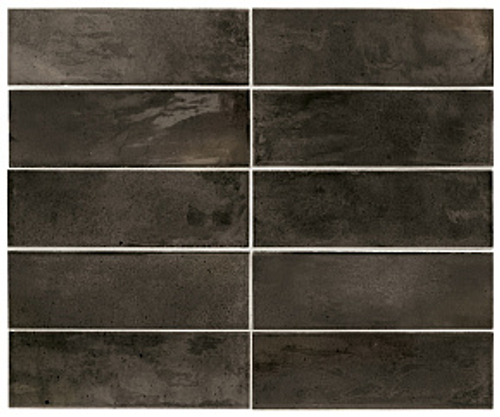 Керамическая плитка для стен EQUIPE HANOI Black Ash 6,5x20/ЭКИПЕ ХАНОЙ Блэк Аш 6,5x20