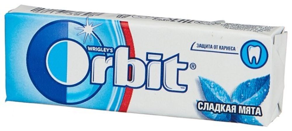 Жевательная резинка Orbit Сладкая мята без сахара, 30 шт. x 13,6 г