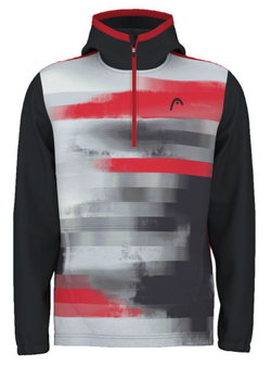 Кофта для мальчика теннисная Head Boys Vision Topspin Hoodie - черный