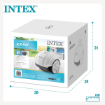 Робот-пылесос для бассейна Intex 28006, автоматический вакуумный очиститель дна ZX100