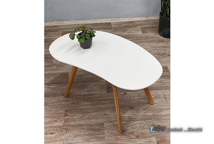 арт. 5077 ДУБ Стол журнальный "Wallstreet" овальный 267 950х 520х 550