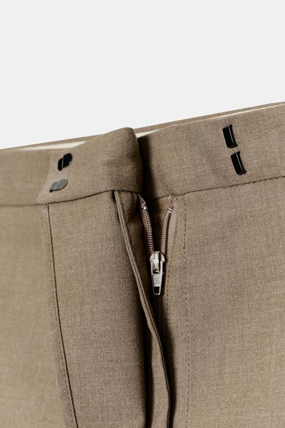 ZARA БРЮКИ С ЗАПАХОМ — ZW COLLECTION, РЫЖЕВАТО-КОРИЧНЕВЫЙ