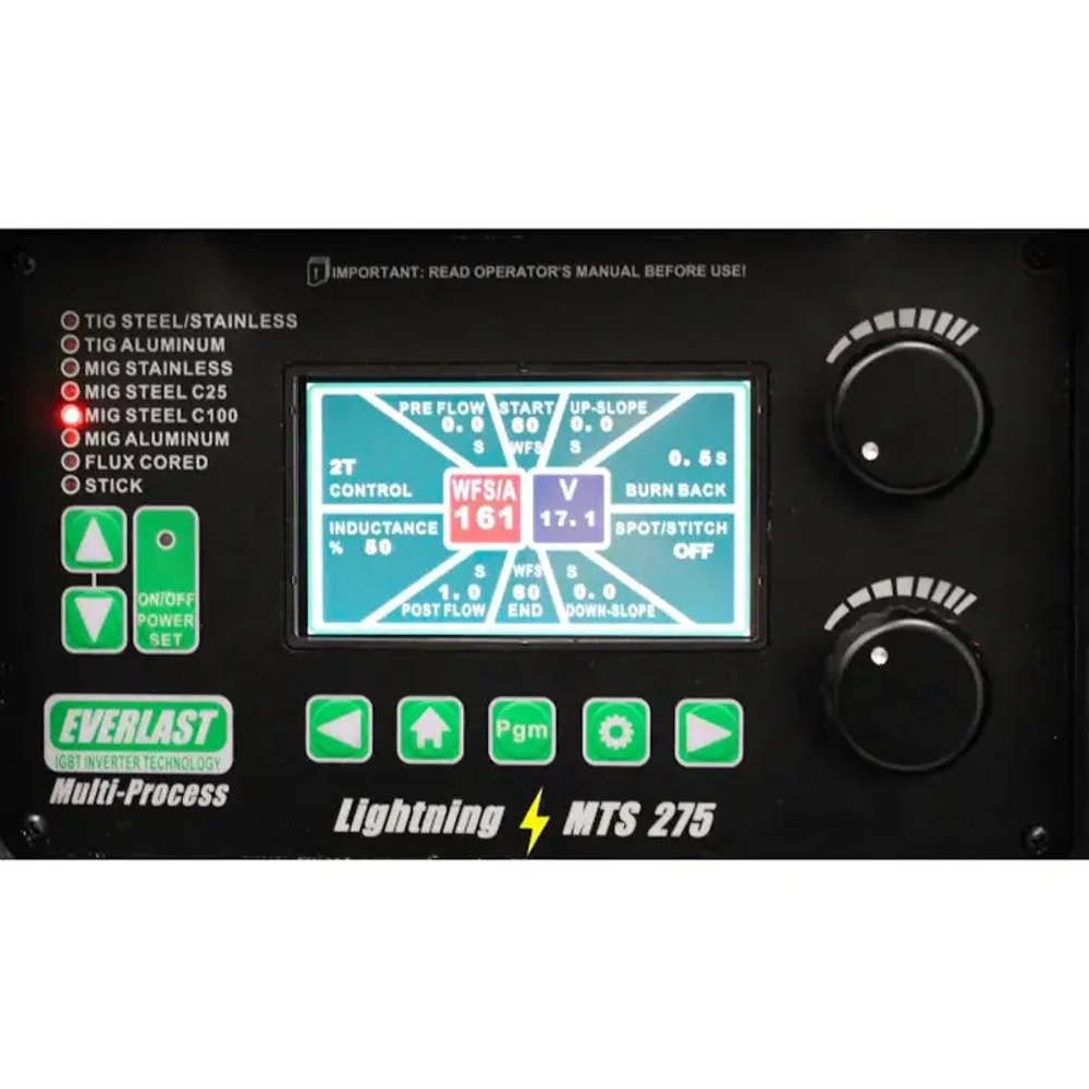 EVERLAST Lightning MTS 275 инверторный сварочный полуавтомат 2EV275LMTS
