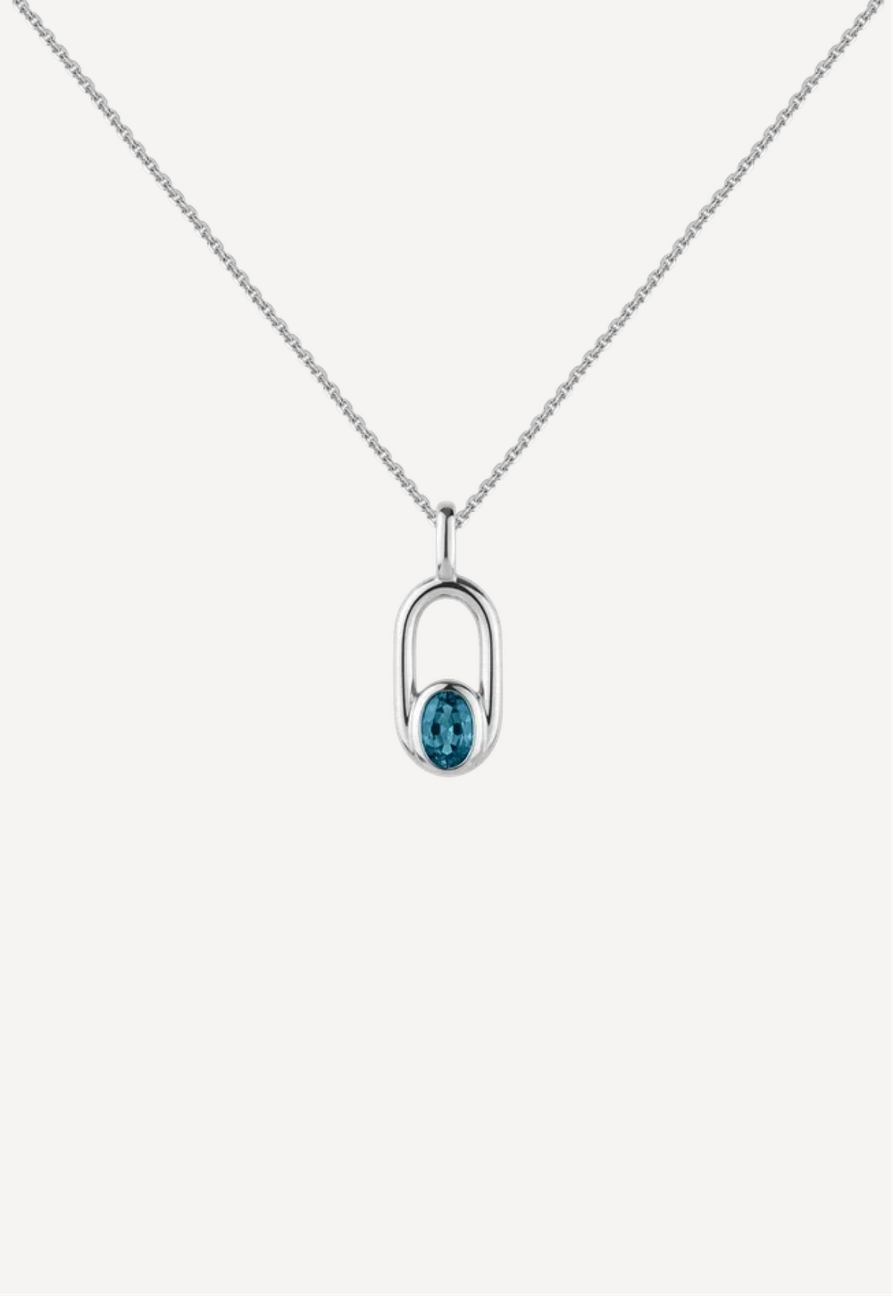 Подвес из серебра с топазом