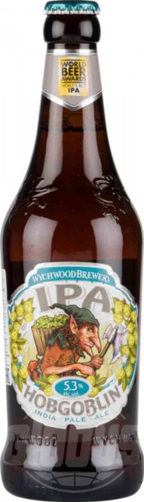 Пиво Вичвуд Брювери Хобгоблин ИПА / Wychwood Brewery Hobgoblin IPA 0.5 - стекло