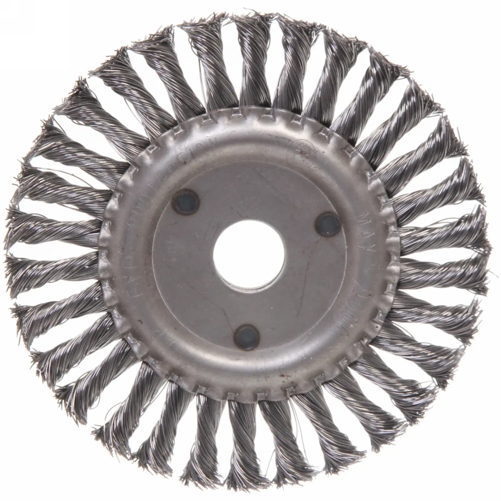 Щетка УШМ металл. плоская (крученая) 9000об/мин 150мм