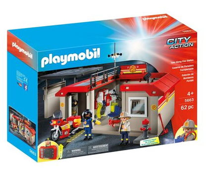 Конструктор Playmobil City Action - Портативная пожарная станция - Плеймобиль 5663