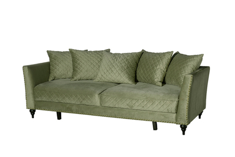 Диван Сорренто(Sorrento) 230M трехм.раск,велюр оливковый Colt1002-OLIV 230x101x86 Garda Decor