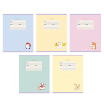 Тетрадь А5 12л узкая линия "Милашки " (Эксмо)