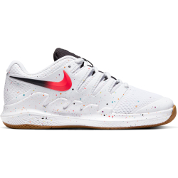 Детские теннисные кроссовки Nike JR Vapor X - white/laser crimson