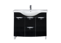 Тумба с раковиной Aquanet Асти 105 б/к черный
