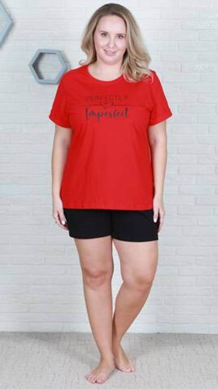 177700 Футболка женская красная (54)