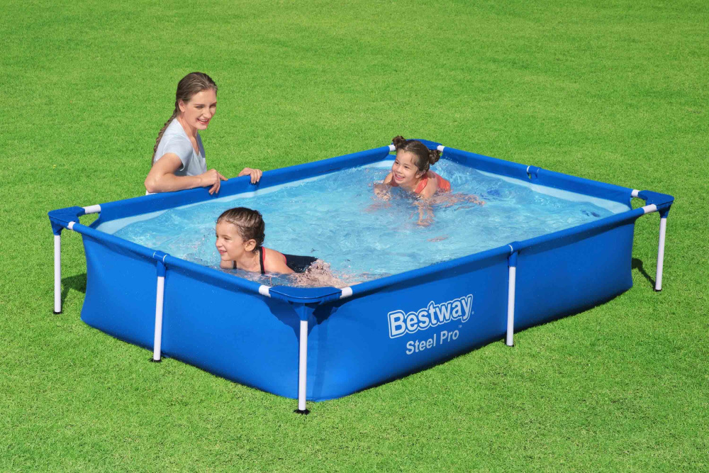 Каркасный прямоугольный бассейн Bestway 221х150х43 см (56401 BW)