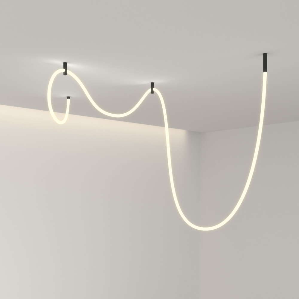 Гибкий неон Elektrostandard Full light 24V 12W 336Led 2835 IP20 круглый теплый белый, 5м