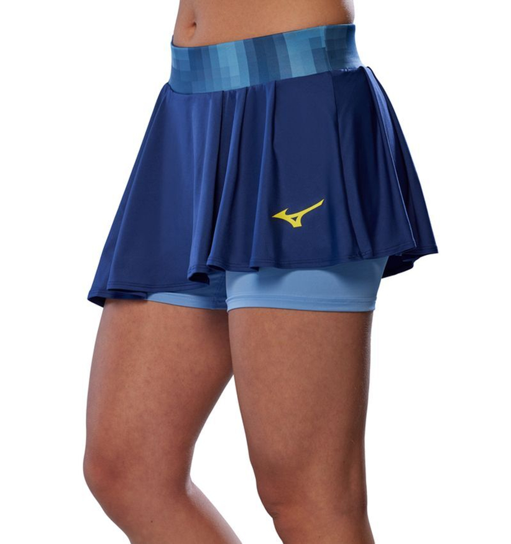Теннисная юбка Mizuno Frontier Flying - небесный