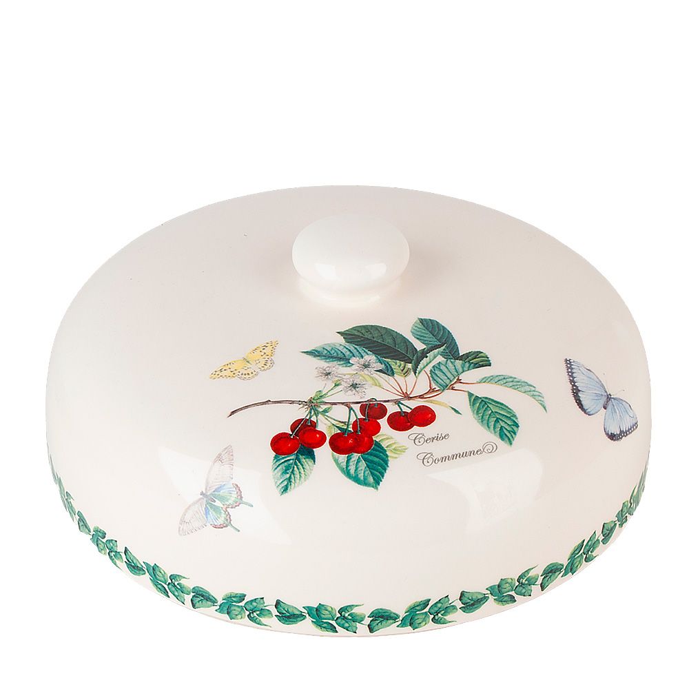 Блюдо с крышкой " " 23,5х23,5х9,5см d=24см (керамика) (подарочная упаковка)