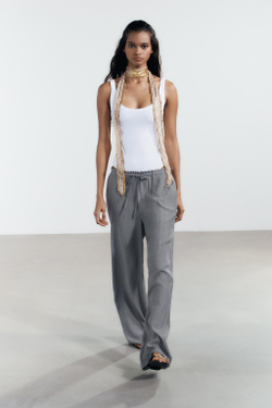 ZARA БОДИ В РУБЧИК, БЕЛЫЙ