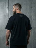 Футболка оверсайз хлопковая черная Legenda Сгущенка