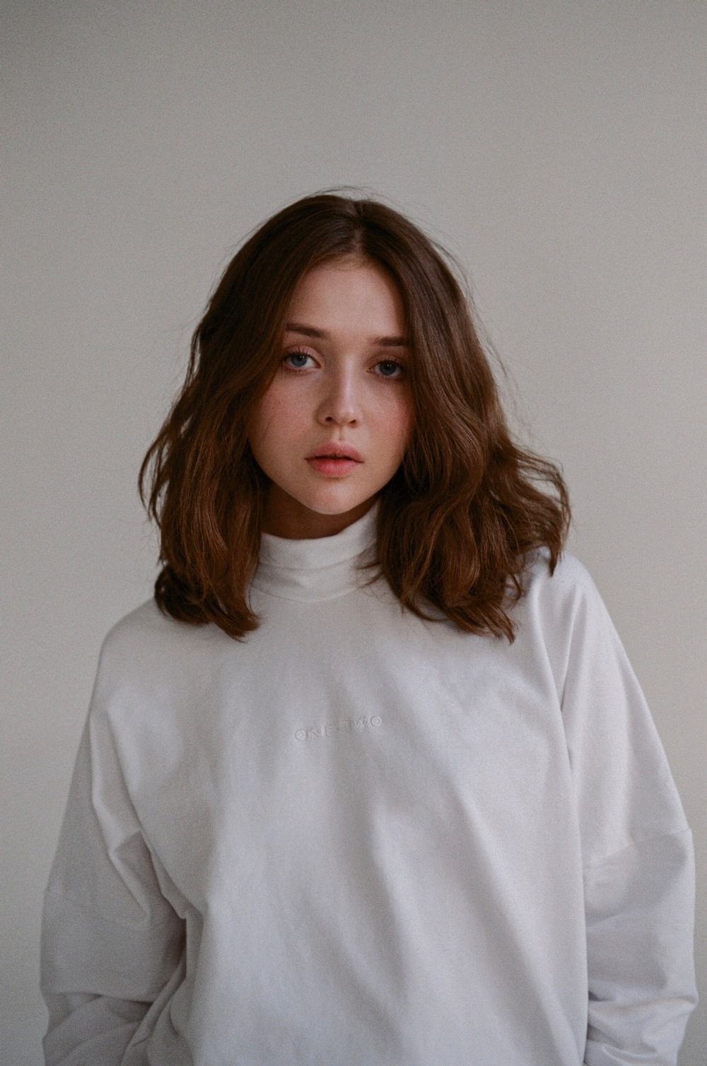 Купить Водолазка One Two High Neck Logo Tofu белый Водолазка One Two High Neck Logo Tofu белый
