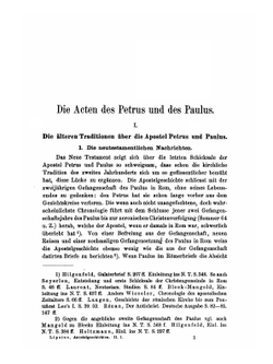 Die Apokryphen Apostelgeschichten Und Apostellegenden. Ein Beitrag Zur Altchristlichen Literaturgeschichte Volume 2 Part 1 | R.A. Lipsius