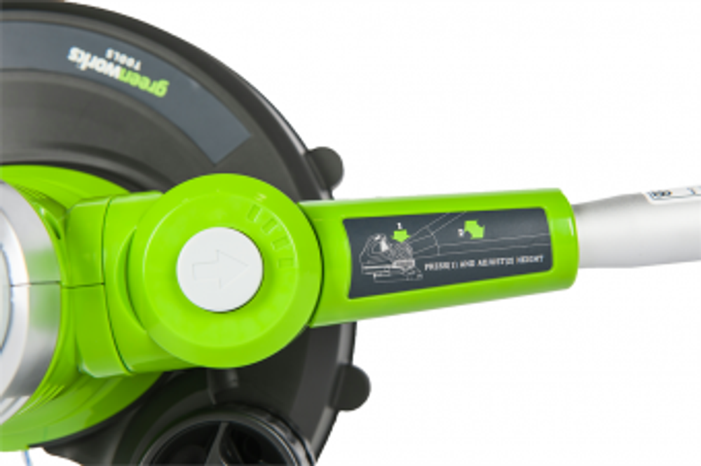 Электрический триммер Greenworks GST5033M Deluxe,21277, 33 см, 500 Вт