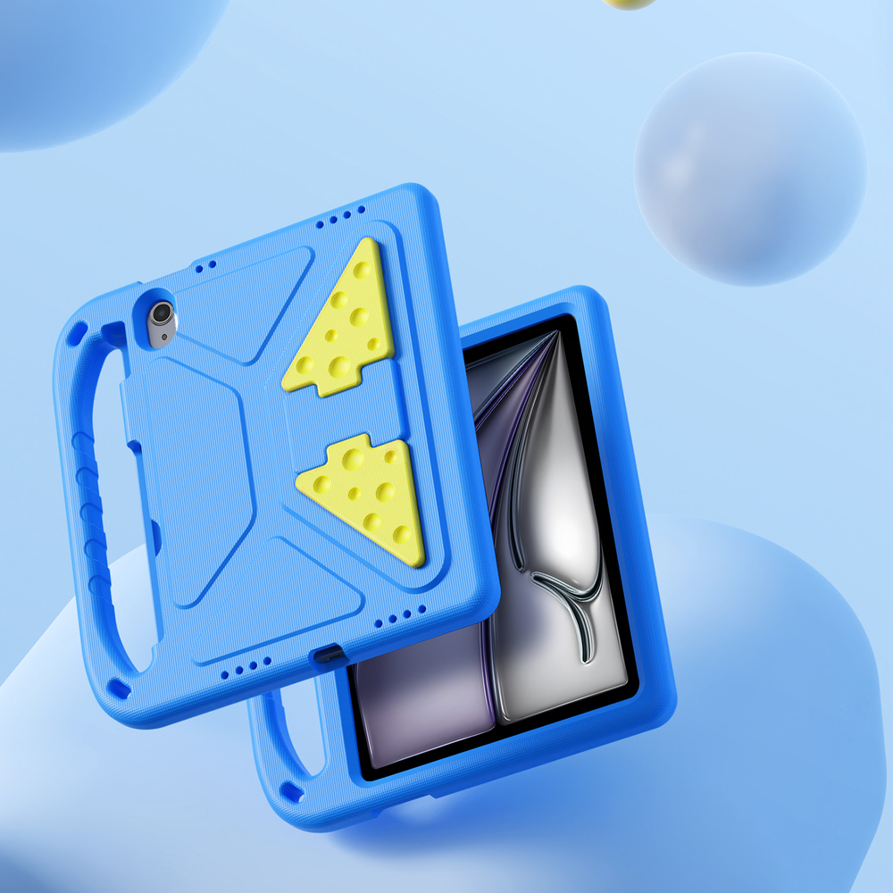 Детский чехол синего цвета на планшет iPad Air 11 (2024-) и Pro 11 (2024-), серия Puff Series Case от Dux Ducis