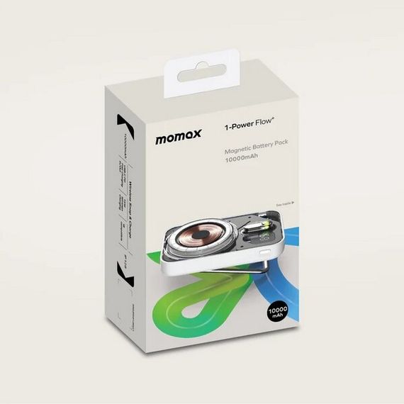 Внешний аккумулятор Momax 1-Power Flow+ 10000 mAh Magnetic Battery Pack