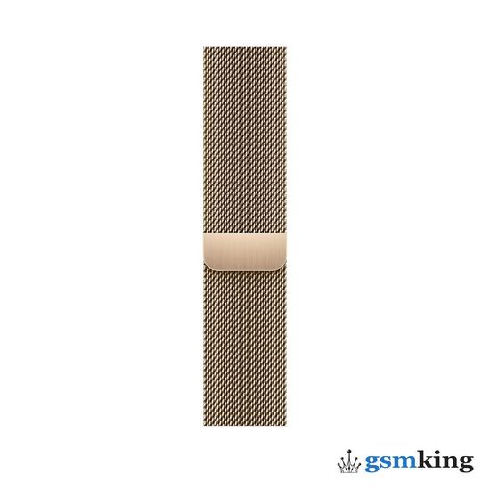 Apple Watch Series 7 GPS + Cellular 45mm Gold Stainless Steel Case with Gold Milanese Loop MKJG3LL/A