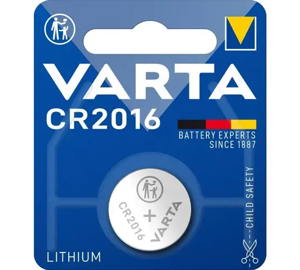 Батарейка Varta СR2016 1шт/бл