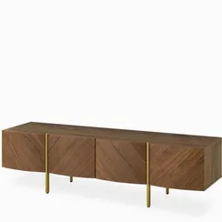 Тумба под ТВ Valen 180х44 см, шпон ореха