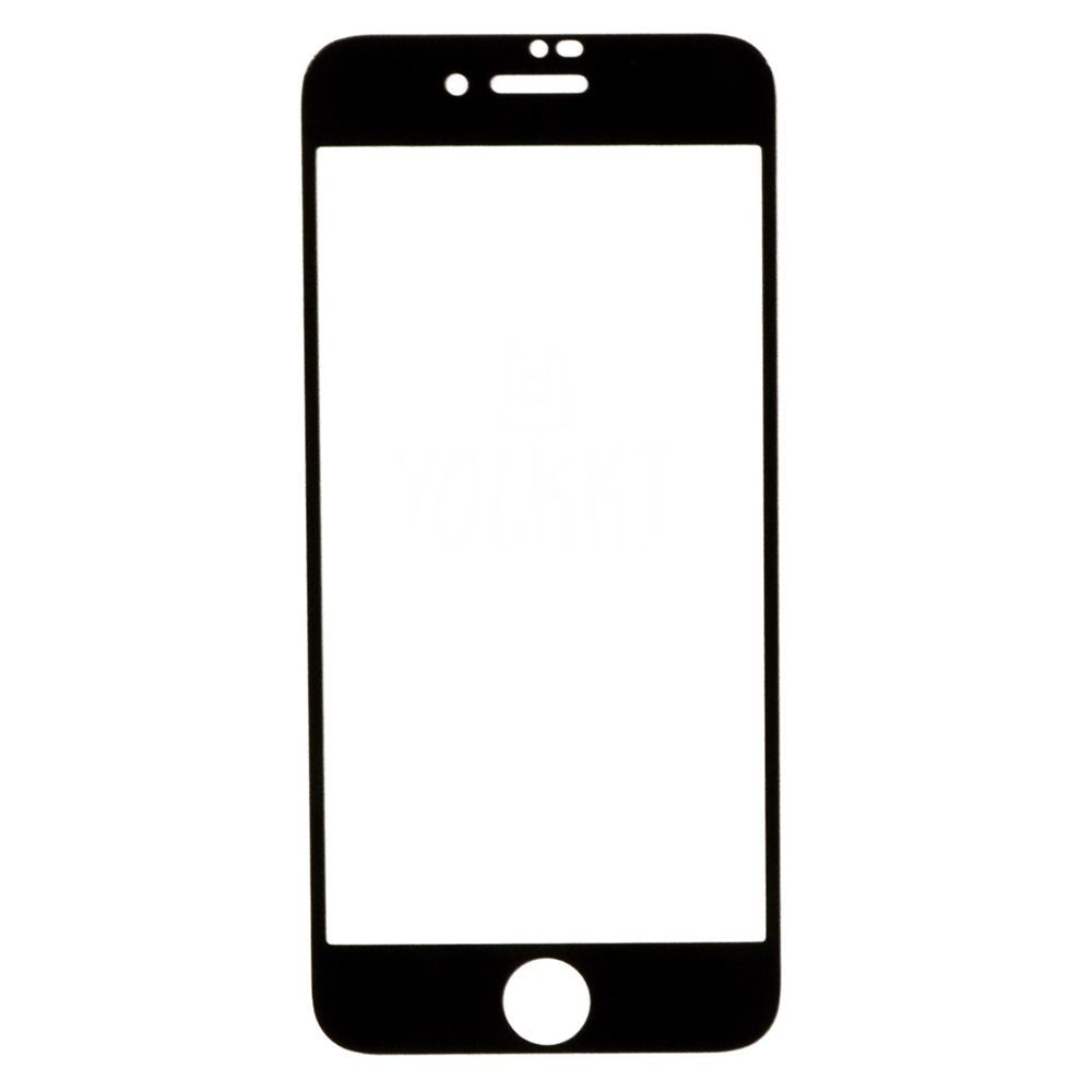 Защитное стекло для iPhone 7 и iPhone 8 с черной рамкой Full Glue 2,5D