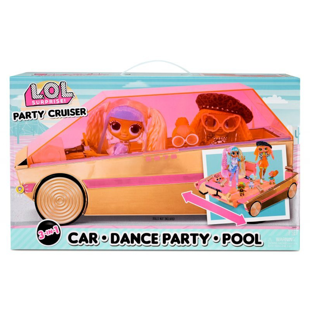 LOL SURPRISE - Кабриолет 3 в 1 Party Auto Танцпол Бассейн 118305