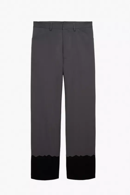 ZARA X STEFANO PILATI КОМБИНИРОВАННЫЕ БРЮКИ-КАЛЬСОНЫ, СЕРЫЙ