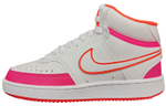 Nike Court Vision Mid Shoes For White/Pink Women"s
