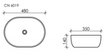 Раковина Ceramica Nova Element 48 см CN6019