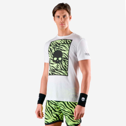 Мужское теннисное поло Hydrogen Court T-Shirt - White, Multicoloured