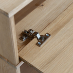 Камин декоративный, 100х28х110, Абау, портал, с ящиком, из массива сосны, натуральный бейц, Dipriz